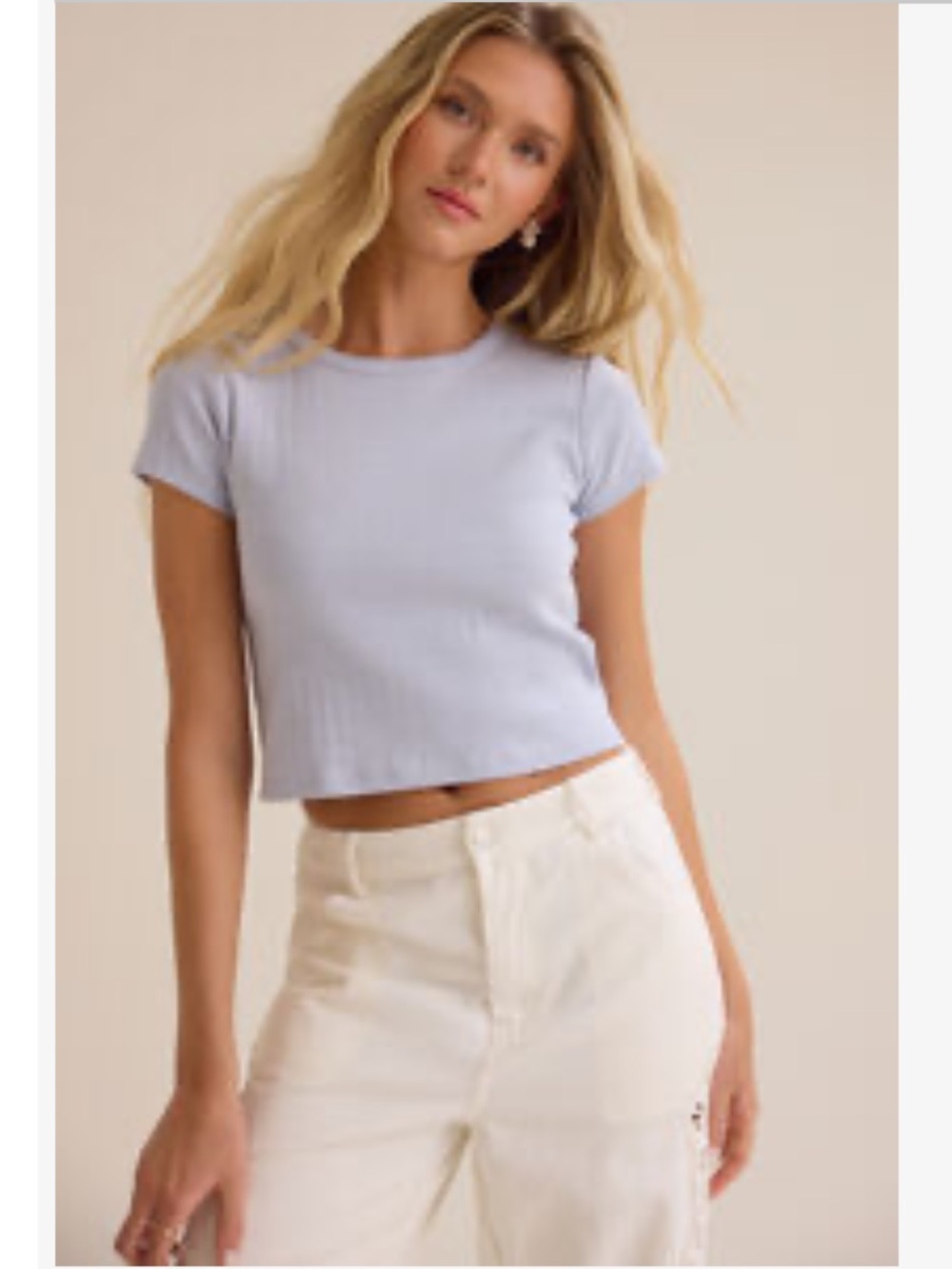 Altar’d State Regan Tee - Misty Blue